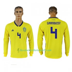 Fußballtrikots Schweden Granqvist 4 WM 2018 Langarm Heimtrikotsatz kaufen